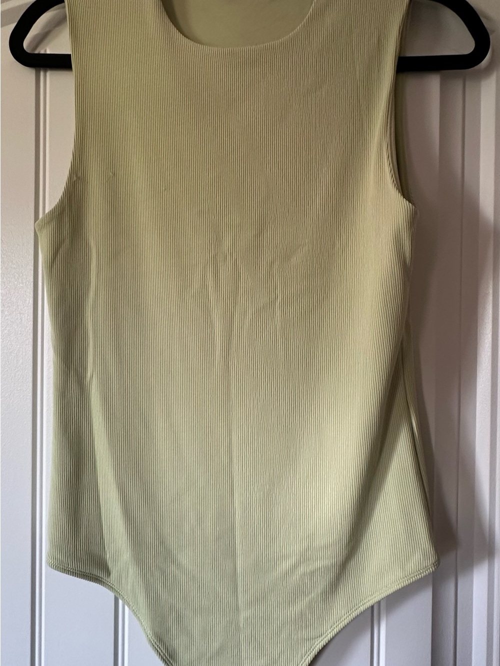 Abercrombie & Fitch Light Green Ribbed Sleeveless Bodysuit